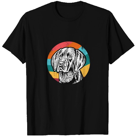 German Shorthaired Pointer Funny Retro Dog Design T Shirts