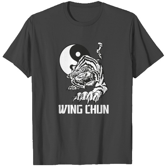 Wing Chun yin yang tiger Kung fu martial arts T Shirts
