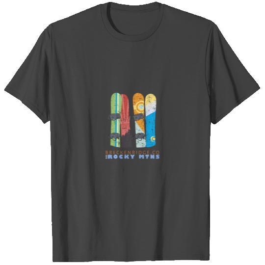 Mountain Life Breckenridge Colorado Snowboard Free T Shirts