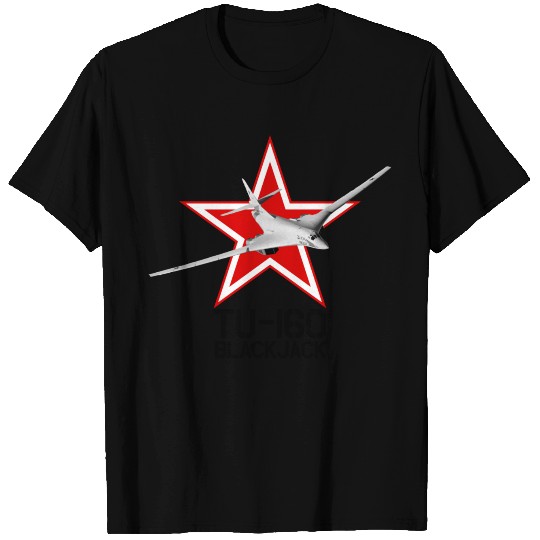 Tu-160 Blackjack with Red Star T Shirts