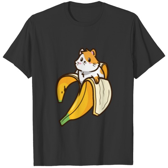 Funny Cat in Banana Cute Kawaii Kitten T-shirt