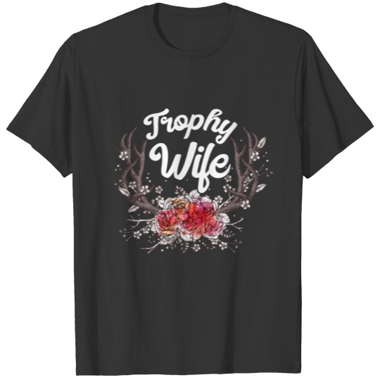 Hunting Wife Flower Stag Antler T Shirts