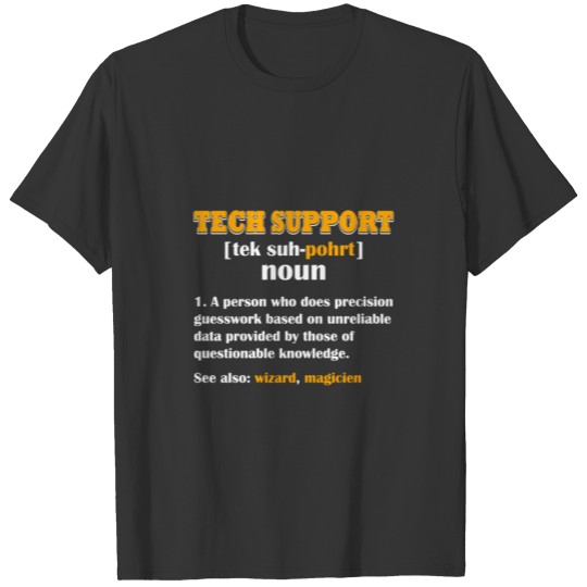Tech Support Definition Hoodie Computer Nerd Gift T-shirt