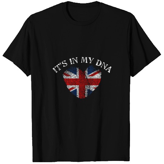 British Union Jack Dna Uk Flag Gift T Shirts Gift Te