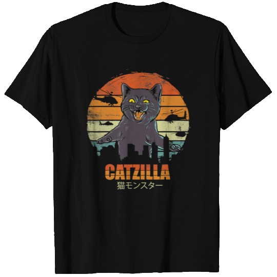 Catzilla Cat Lover T Shirts