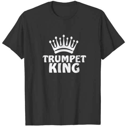 Trumpet King Crown Trumpeter Music Instrument T-shirt