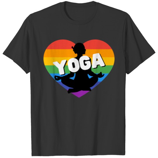 Yoga heart LGBT T-shirt