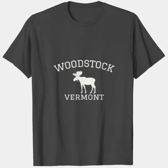 Woodstock Vermont Moose Design T Shirts