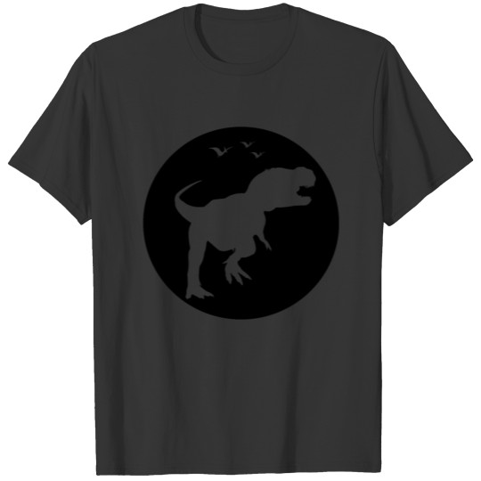 Tyrannosaurus Rex Dino Dinosaur in moonlight T Shirts