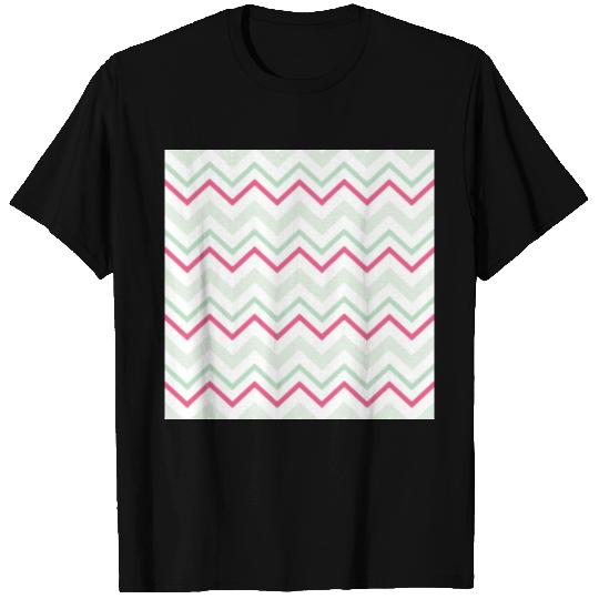 Pink Chevron Pattern T Shirts