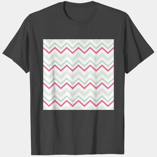 Pink Chevron Pattern T Shirts