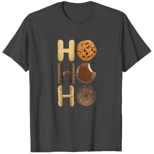 Ho Ho Ho Christmas Candy Gingerbread Santa Claus T Shirts