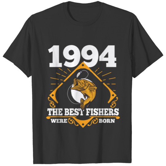 Fisher 1994 Birthday Present Fishing Angler Gift T-shirt