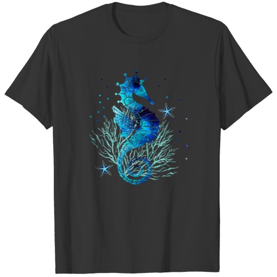 Seahorse Teal, Beach, Dreaming of the Sea Gift T Shirts