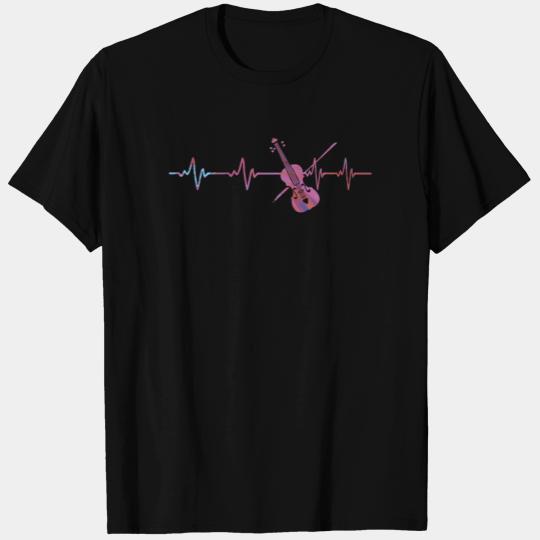 Violin Heartbeat Orchestra Concert Rhythm Tone T Shirts