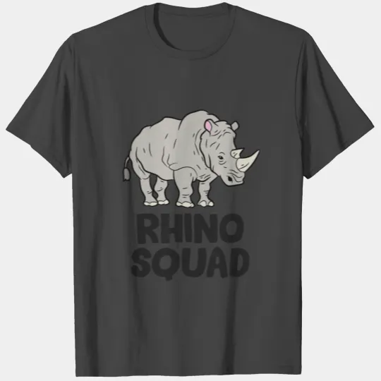 Rhino Squad Rhinoceros Team Rhino T Shirts