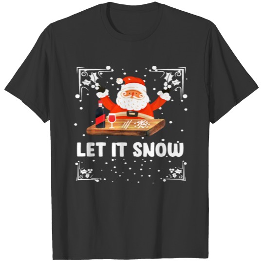 Santa Claus Cocaine Christmas Funny winter T-shirt