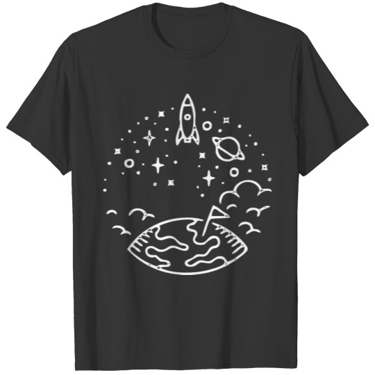 space alien astronaut ufo galaxy area 51 nasa T-shirt