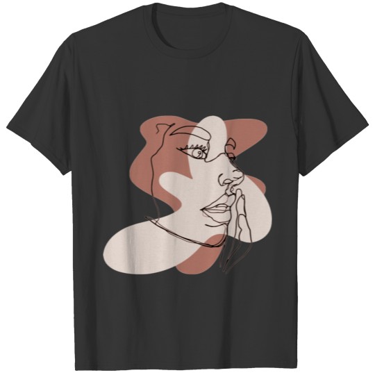 Abstract woman's face lift T Shirts