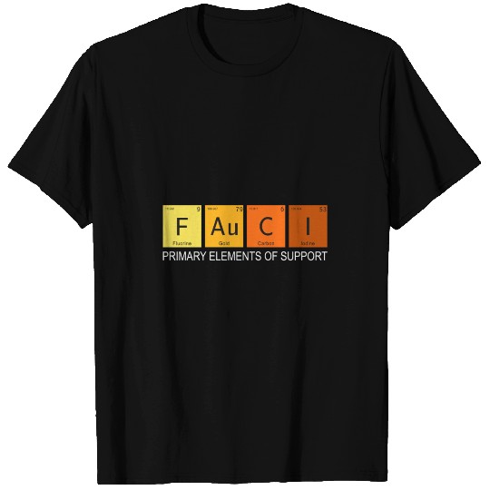 Fauci Elements Of Support Periodic Table Graphic T Shirts
