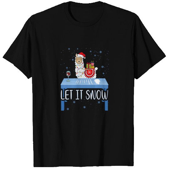 Let it snow llama cocain T Shirts