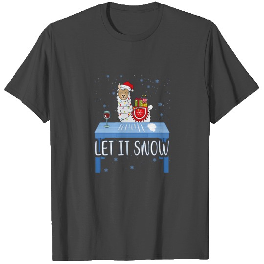Let it snow llama cocain T Shirts