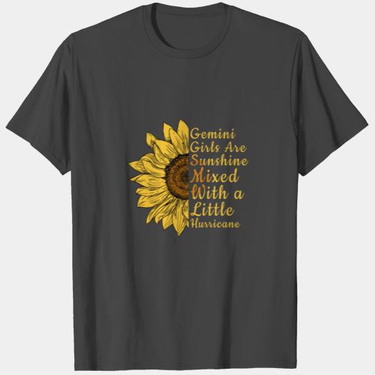 Sunflower Gemini Woman May And June Birthday Queen T Shirts