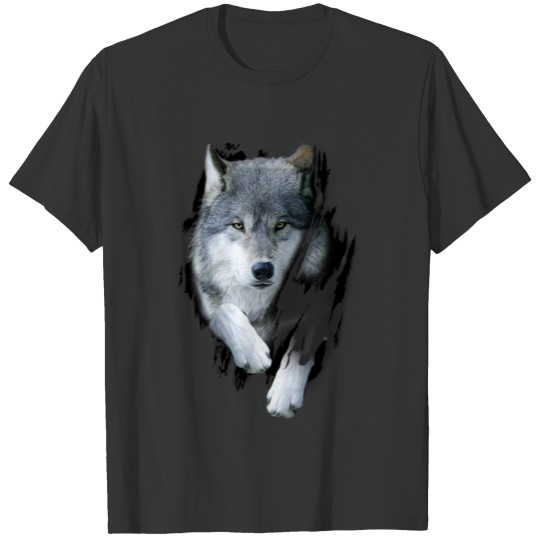 3D White Wolf T Shirts