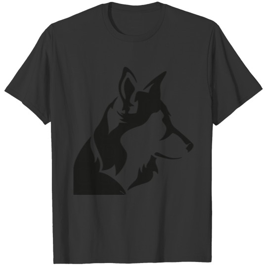 Black Dog Stencil T Shirts