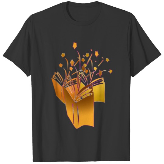 Books Stars All Science Mind Yellow Gift Read T Shirts