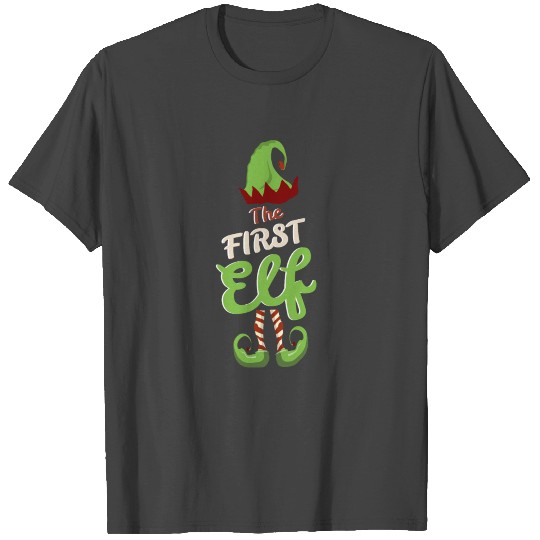 The First Elf Christmas Party Pajama T Shirts