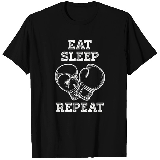 Eat sleep box repeat; Eat sleep train repeat T Shirts