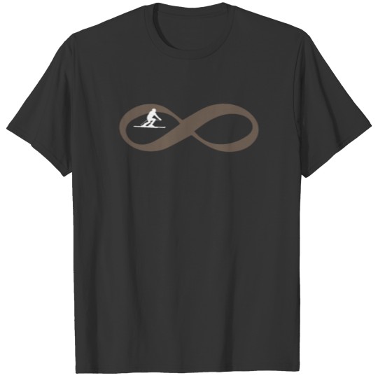 SKIING FOR EVER Interest Infinity T-shirt