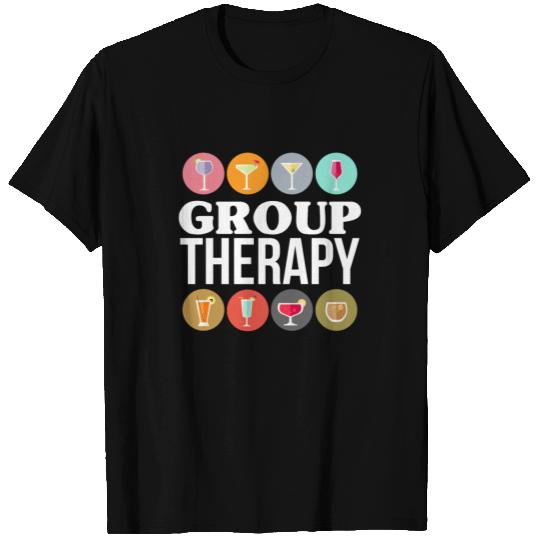 Group Therapy Gift Cocktail Drinking Group Party T Shirts