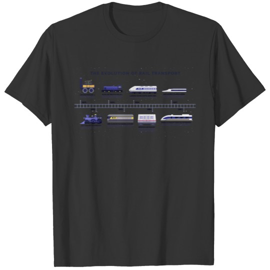 Trains history development evolution design T Shirts