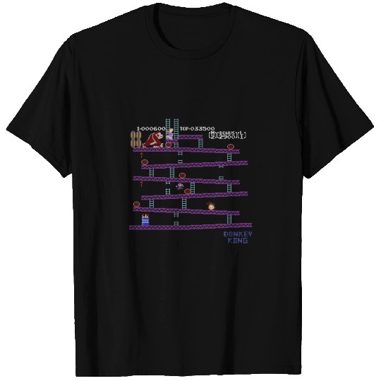 Nintendo Donkey Kong 8Bit Side Scroll Graphic Gift T Shirts