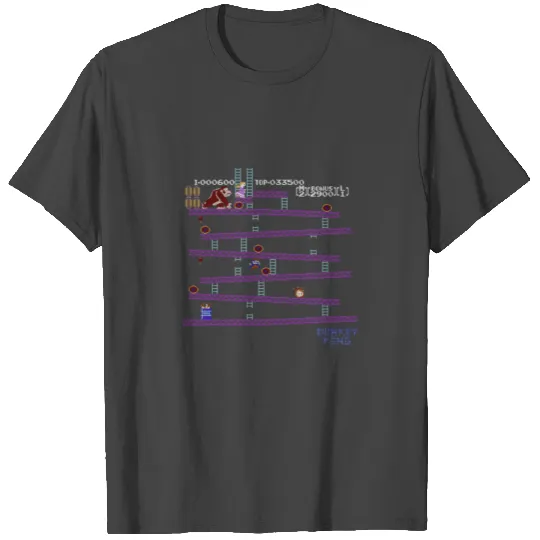 Nintendo Donkey Kong 8Bit Side Scroll Graphic Gift T Shirts