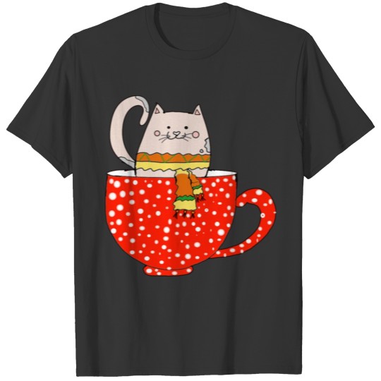 cat in Cup T-shirt