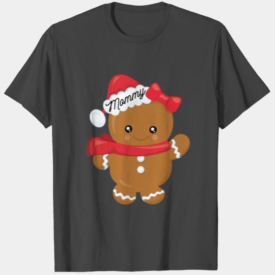 Mommy Matching Family Gingerbread Christmas Pajama T Shirts
