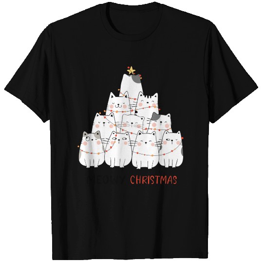 Meow Christmas T Shirts