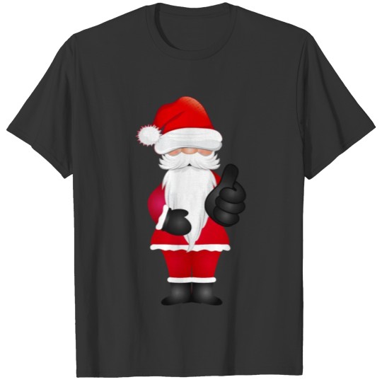 cool santa claus with thumb up T Shirts