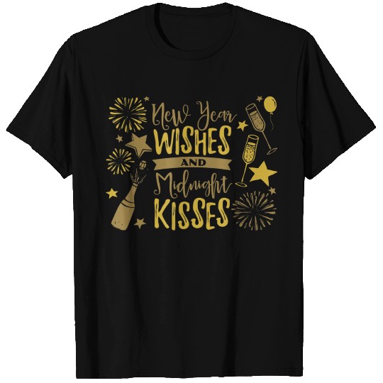 New Year Wishes Midnight Kisses 2019 T Shirts
