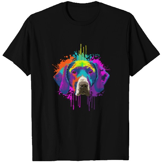 Splash Art German Shorthaired Pointer Gift Idea T Shirts