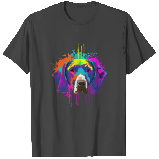 Splash Art German Shorthaired Pointer Gift Idea T Shirts