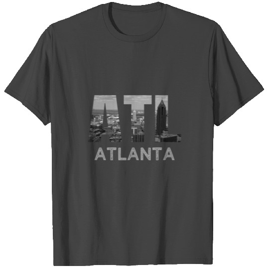 City Of Atlanta Ga Skyline Cityscape Atl Georgia S T Shirts