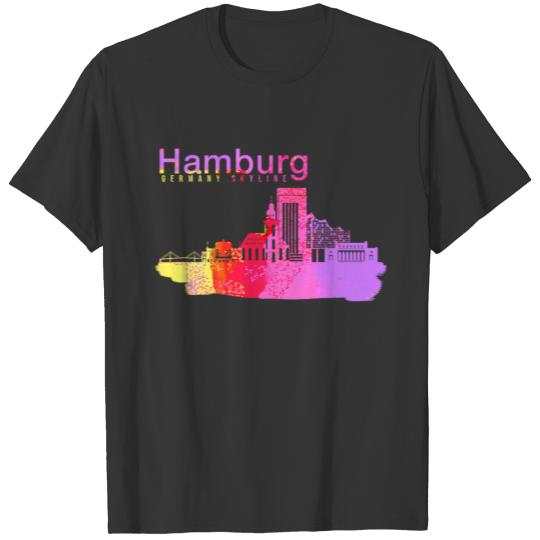 Hamburg Germany Skyline T-shirt