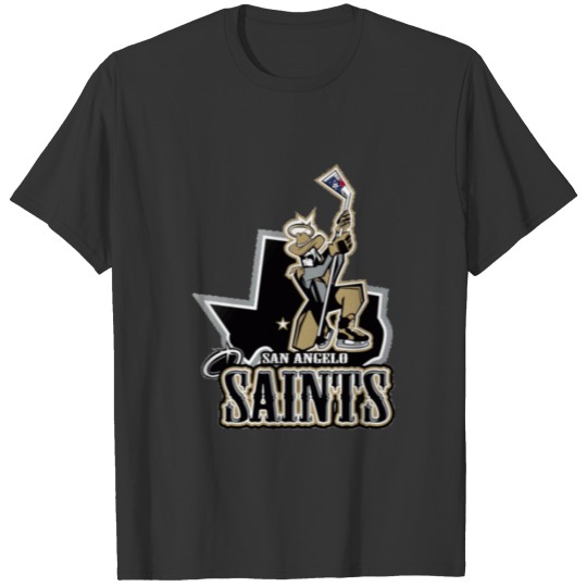 San Angelo Saints Vintage Hockey Logo T Shirts