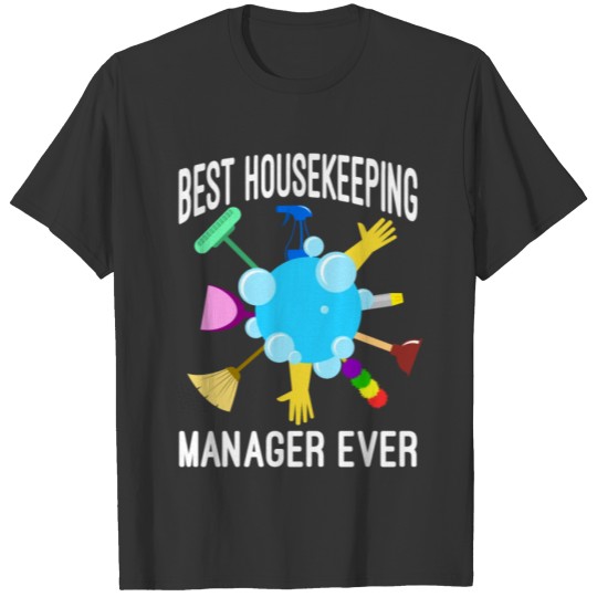 Houskeeping Manager Flag US American USA Gift T-shirt