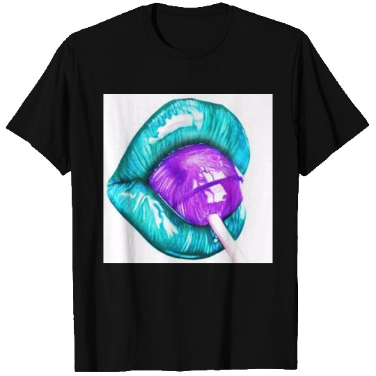 GREEN LIPS AN LOLLIPOP T Shirts