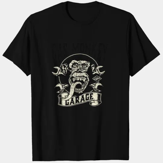 Gas Monkey Garage Wrench Cross Logo T Shirts